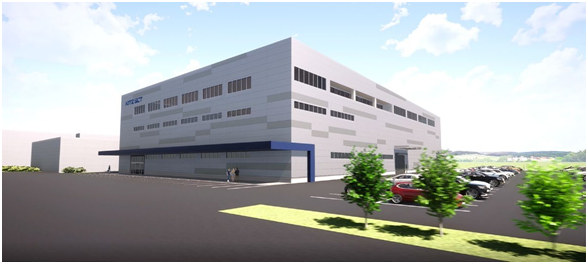Sample image of Kitz SCT's new factory building in Japan.